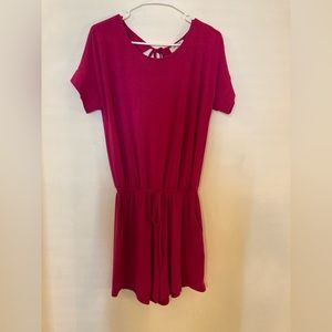 A fuchsia romper by Zenana